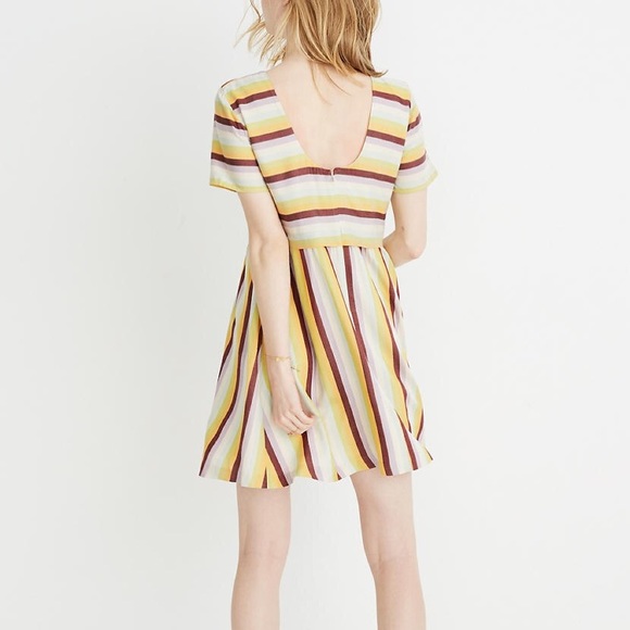 MADEWELL Striped Scoop-Back Dress - Picture 9 of 12